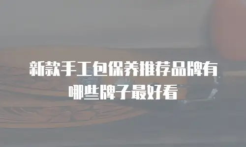 新款手工包保养推荐品牌有哪些牌子最好看