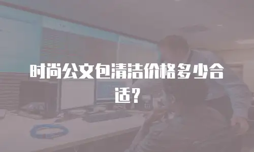 时尚公文包清洁价格多少合适？