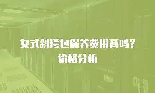 女式斜挎包保养费用高吗？价格分析