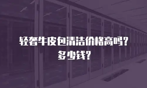 轻奢牛皮包清洁价格高吗？多少钱？