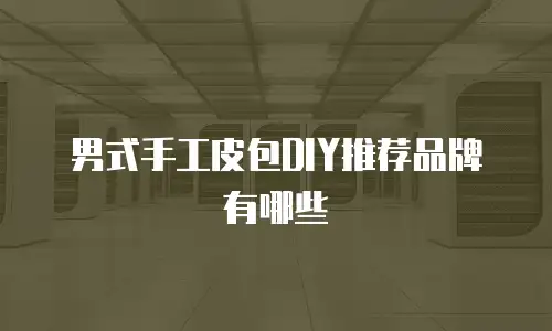 男式手工皮包DIY推荐品牌有哪些