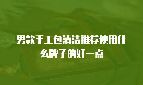 男款手工包清洁推荐使用什么牌子的好一点