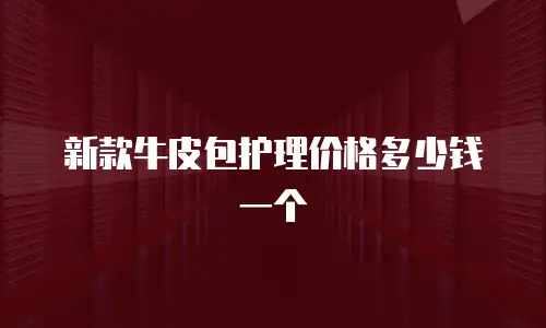 新款牛皮包护理价格多少钱一个