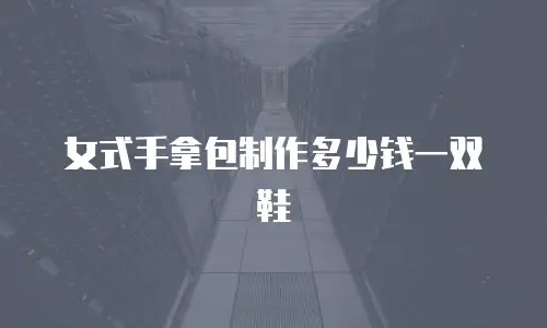 女式手拿包制作多少钱一双鞋