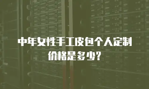 中年女性手工皮包个人定制价格是多少？