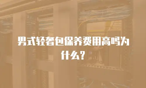 男式轻奢包保养费用高吗为什么？