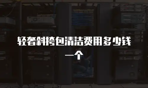 轻奢斜挎包清洁费用多少钱一个