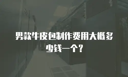 男款牛皮包制作费用大概多少钱一个？