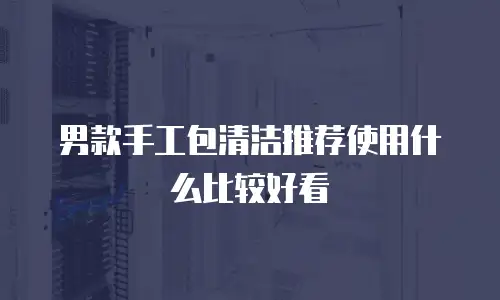 男款手工包清洁推荐使用什么比较好看