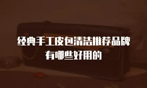 经典手工皮包清洁推荐品牌有哪些好用的