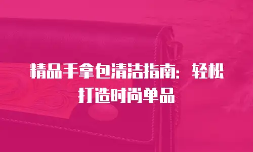 精品手拿包清洁指南：轻松打造时尚单品