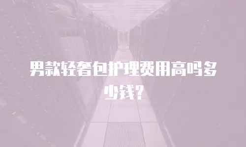 男款轻奢包护理费用高吗多少钱？