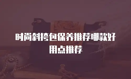 时尚斜挎包保养推荐哪款好用点推荐