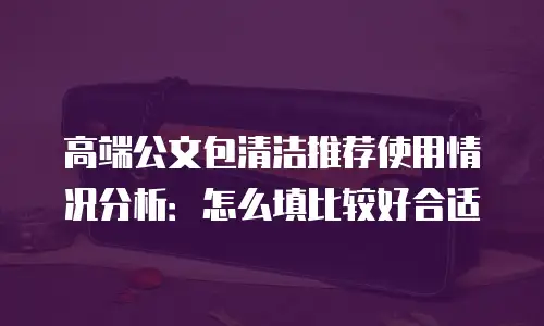 高端公文包清洁推荐使用情况分析：怎么填比较好合适