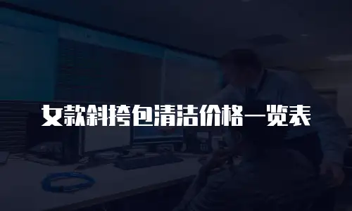 女款斜挎包清洁价格一览表