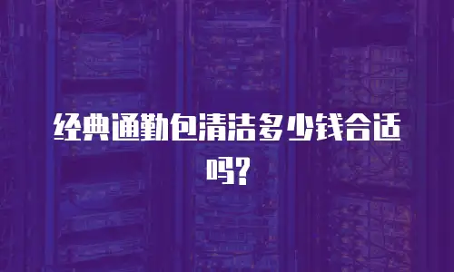 经典通勤包清洁多少钱合适吗?