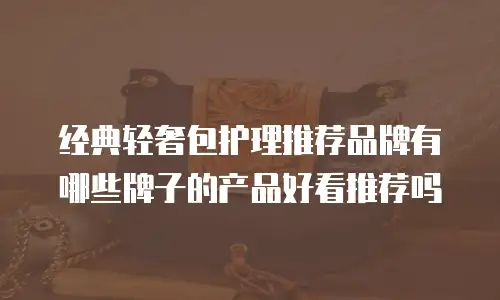 经典轻奢包护理推荐品牌有哪些牌子的产品好看推荐吗