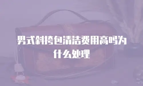 男式斜挎包清洁费用高吗为什么处理