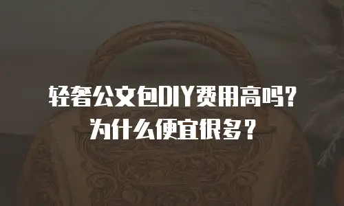 轻奢公文包DIY费用高吗？为什么便宜很多？