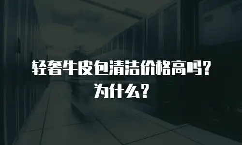 轻奢牛皮包清洁价格高吗？为什么？