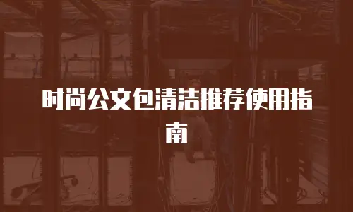 时尚公文包清洁推荐使用指南
