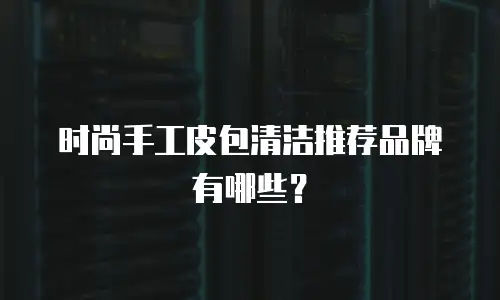 时尚手工皮包清洁推荐品牌有哪些？