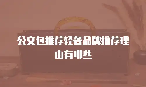 公文包推荐轻奢品牌推荐理由有哪些