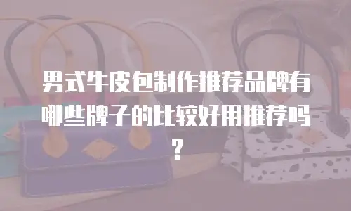 男式牛皮包制作推荐品牌有哪些牌子的比较好用推荐吗？