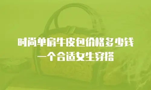 时尚单肩牛皮包价格多少钱一个合适女生穿搭