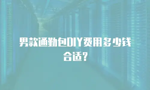 男款通勤包DIY费用多少钱合适？