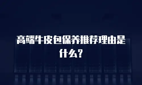 高端牛皮包保养推荐理由是什么？