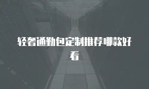 轻奢通勤包定制推荐哪款好看