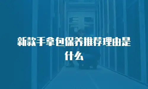 新款手拿包保养推荐理由是什么