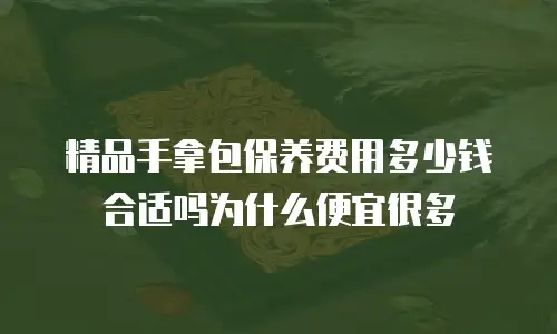 精品手拿包保养费用多少钱合适吗为什么便宜很多