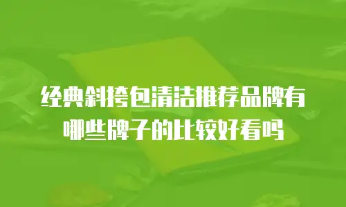 经典斜挎包清洁推荐品牌有哪些牌子的比较好看吗