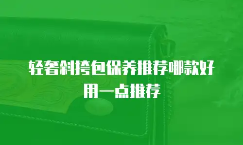 轻奢斜挎包保养推荐哪款好用一点推荐