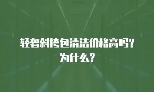 轻奢斜挎包清洁价格高吗？为什么？