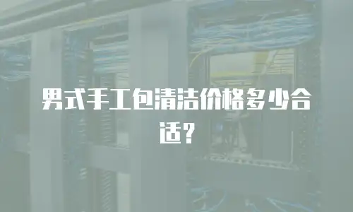 男式手工包清洁价格多少合适？