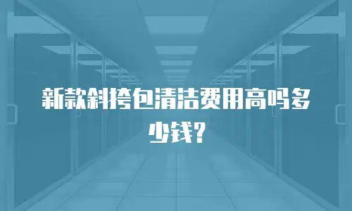 新款斜挎包清洁费用高吗多少钱？