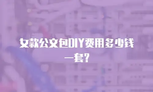 女款公文包DIY费用多少钱一套？