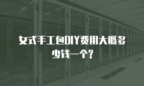 女式手工包DIY费用大概多少钱一个?