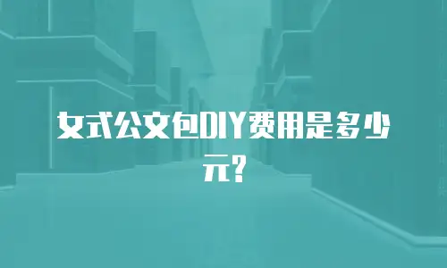 女式公文包DIY费用是多少元?