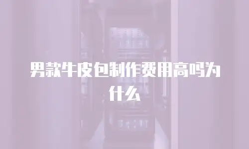 男款牛皮包制作费用高吗为什么
