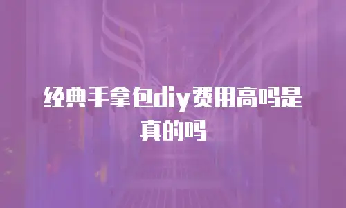 经典手拿包diy费用高吗是真的吗