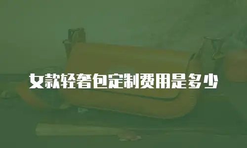 女款轻奢包定制费用是多少