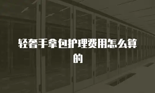 轻奢手拿包护理费用怎么算的