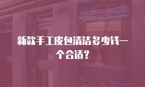 新款手工皮包清洁多少钱一个合适？