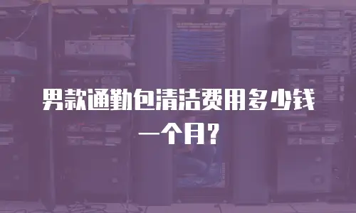 男款通勤包清洁费用多少钱一个月？
