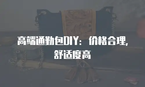 高端通勤包DIY：价格合理，舒适度高