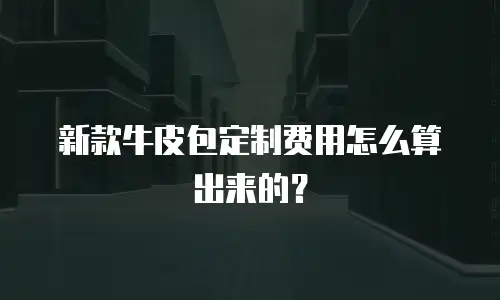 新款牛皮包定制费用怎么算出来的？